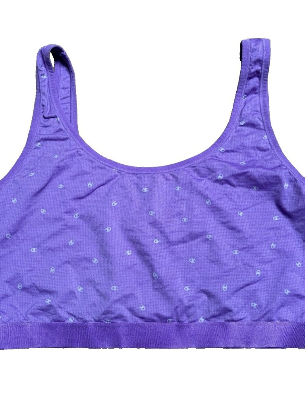 Champion Sports Bra Women's Size 2XL Purple, Thin Fabric